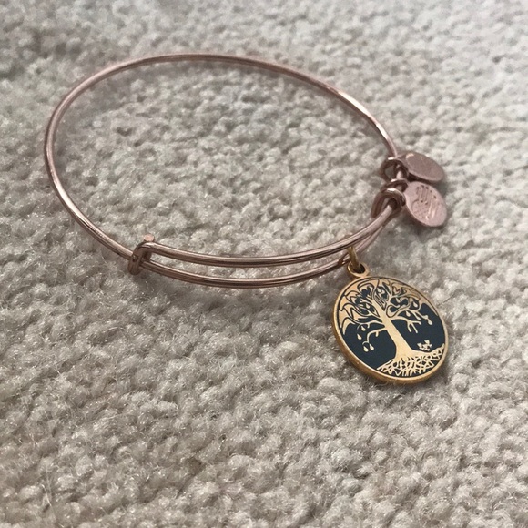 Alex & Ani Charcoal Tree of Life Bangle Bracelet - Picture 3 of 6
